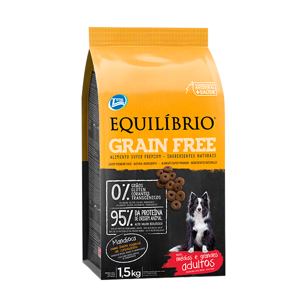 Equilibrio Grain Free Perros Adultos Razas Medianas y Razas Grandes