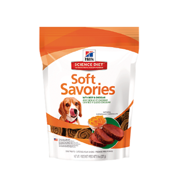 Hill’s Natural Soft Savories Golosinas para perros de Carne y Queso Cheddar