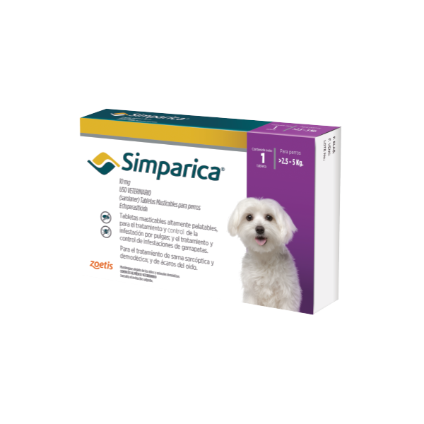 Simparica 10 mg caja 1 tableta