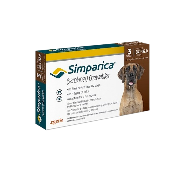 Simparica 120 mg caja 3 tableta